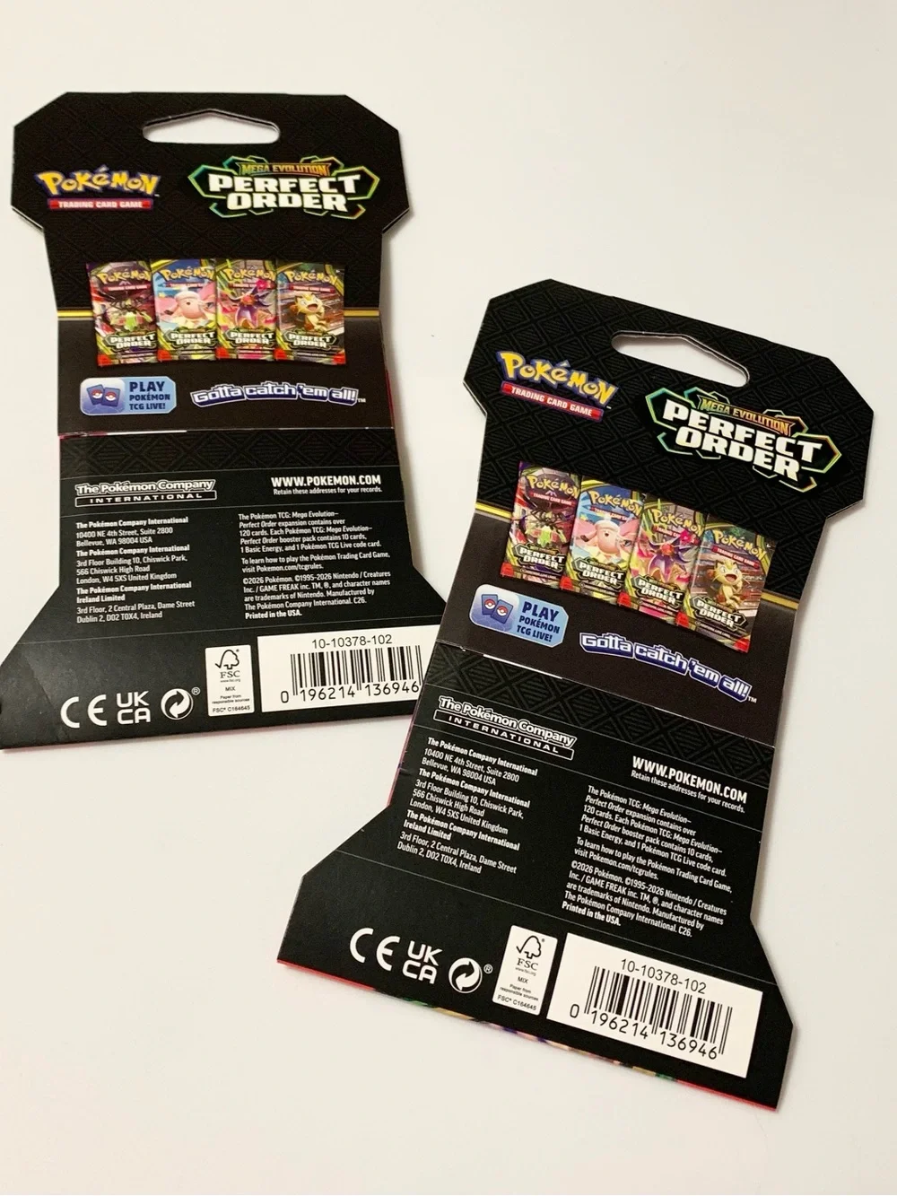 Pokémon TCG Mega Evolution Booster Pack Lot of 2 NEW SEALED